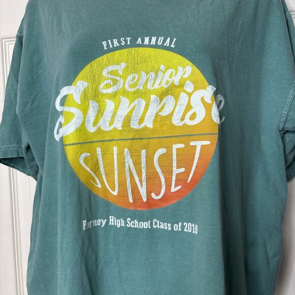 Comfort Colors Xl Senior Sunrise Sunset Forney High School Class of 2018 Tee - Picture 2 of 4